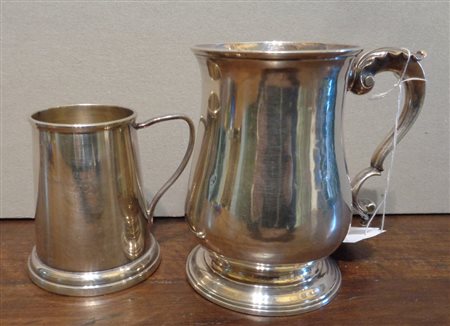 Due boccali in argento (gr.400)