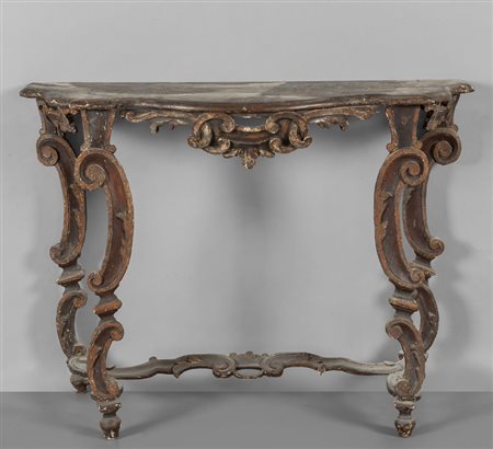 Console Luigi XIV in legno laccato, 