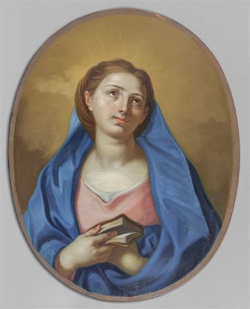 Scuola emiliana sec.XVIII "Madonnina" olio di 