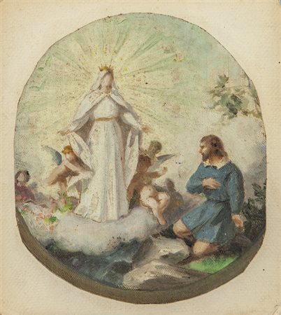 Scuola genovese sec.XIX "La Madonna della 