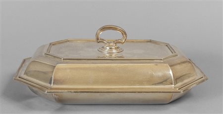 Risottiera in argento con presa<br>gr.1480