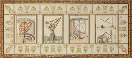 Pannello con all'interno quattro stampe 