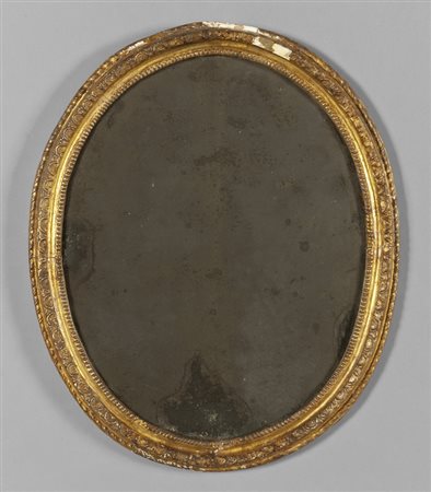 Sopecchiera Luigi XVI di forma ovale in legno 