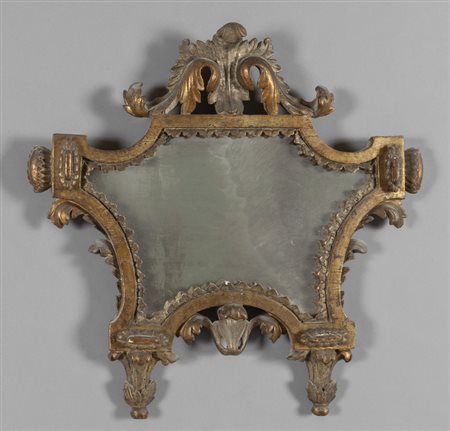 Cantagloria Luigi XV in legno intagliato e dorato 