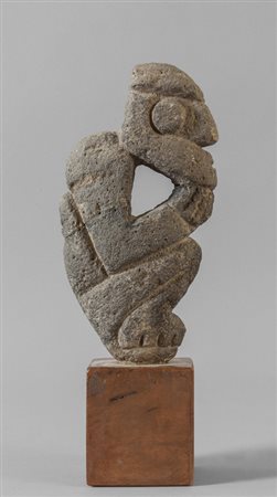 Scultura tribale in pietra<br>h.cm.32