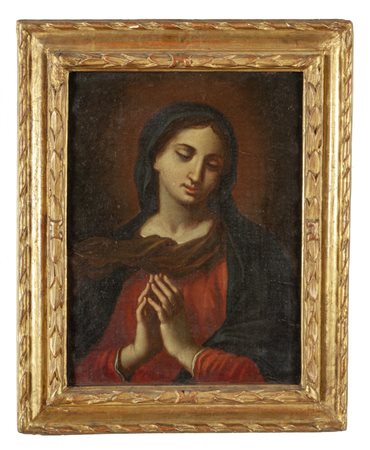 Scuola piemontese sec.XVIII "Madonna" olio, 