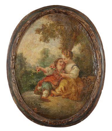 Scuola francese fine sec.XVIII "Il primo amore" 
