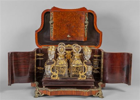 Portabottiglie Napoleone III lastronato in 