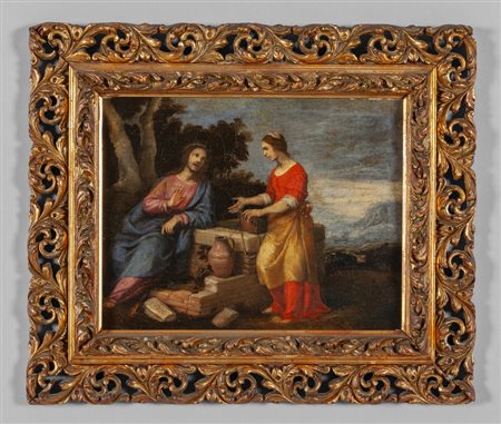 Scuola genovese sec.XVIII "Gesù e la Samaritana 