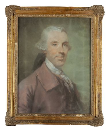 Scuola francese sec.XIX "Gentiluomo con 