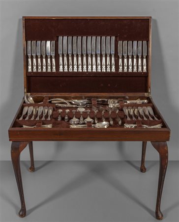 Servizio di posate Sheffield in metallo argentato 