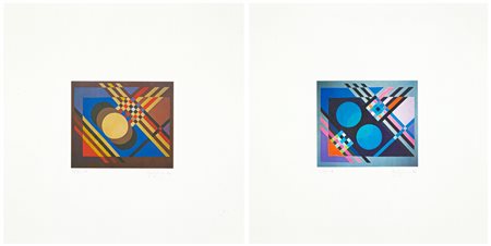 MARIO AGRIFOGLIO (1935-2014) - Lotto unico di 2 litografie