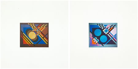 MARIO AGRIFOGLIO (1935-2014) - Lotto unico di 2 litografie