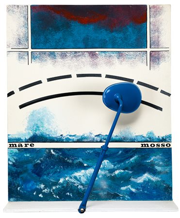 DUILIO GAMBINO (1937) - Mare mosso con specchietto, 1974