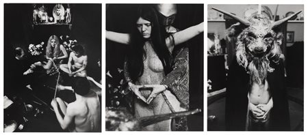 Gianni Berengo Gardin (1930)  - Londra, messa nera, iniziazione di una strega, 1971