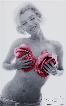 Bert Stern (1929-2013)  - Marilyn Pink Wink Roses, 1962