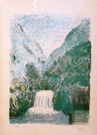 LILLONI UMBERTO Milano (Mi) 1898 Paesaggio 1965 Litografia su carta es. 41/99...