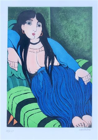 CANTATORE DOMENICO Ruvo di Puglia (Ba) 1956 Senza titolo Serigrafia su carta...