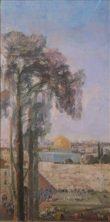 FRIDENTAL ILLI Gerusalemme (Israele) 1956 Gerusalemme 1994 Pastello su...