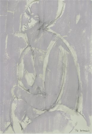 DE AMICIS CRISTOFORO Alessandria (Al) 1902 Figura di donna 1964 Mista su...