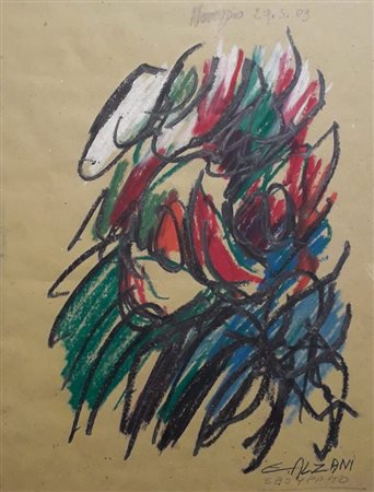 ALZANI EZIO Roma (Roma) 1941 Natura morta 2009 Pastelli a cera su carta...