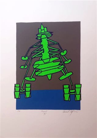 VOLPINI RENATO Napoli (Na) 1934 Senza titolo 1995 Serigrafia su cartoncino...