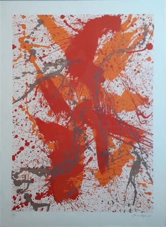 SCIALOIA TOTI Roma (Roma) 1914 Composizione 1995 Litografia a colori es. I/Z...