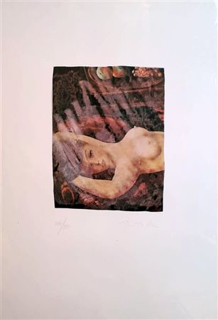 ROTELLA MIMMO Catanzaro (Cz) 1918 Omaggio a Ingres 1975 Off set applicato su...