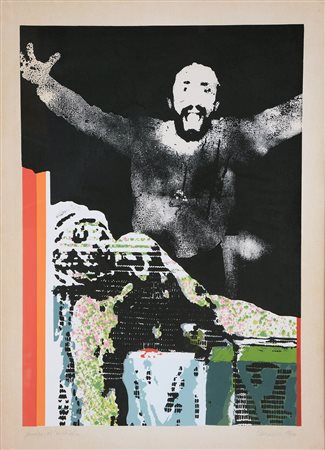 BARATELLA PAOLO Bologna (Bo) 1935 La morte di Marat 1970 Litografia a colori...