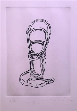 ANONIMO Anonimo (An) Sedia Incisione esemplare prova d'autore 50,00x35,00