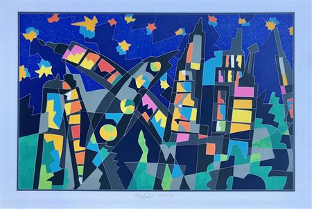 NESPOLO UGO Mosso (Bi) 1941 Senza titolo Litografia su carta 70,00x100,00