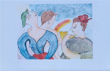 ALINARI LUCA Firenze (Fi) 1943 Senza titolo Serigrafia su carta es. 26/90...