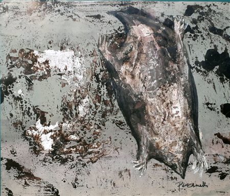 PICCINELLI PIERO Scanzo (Bg) 1917 Senza titolo 1975 Mista su carta 40,00x50,00