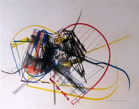 FRANCESCHINI EDOARDO Catania (Ct) 1928 Composizione 1970 Mista su carta...