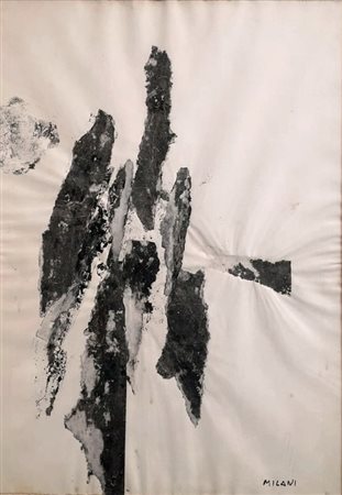 MILANI UMBERTO Milano (Mi) 1912 Senza titolo 1962 Mista su carta 47,00x34,00