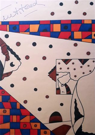 COELLI PIERSANDRO Arona (No) 1947 Senza titolo Mista su carta 50,00x35,00