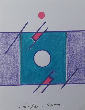 KAN HO Nanchino (Cina) 1932 Senza titolo 2000 Mista su cartoncino 13,00x10,00