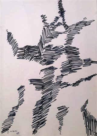 CERRI GIANCARLO Milano (Mi) 1938 Studio per una foresta (n4) 1989 Inchiostro...