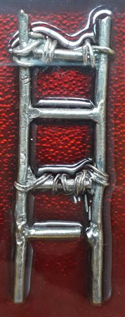 SCANAVINO EMILIO Genova (Ge) 1922 La scala 1977 Fusione in metallo argentato...