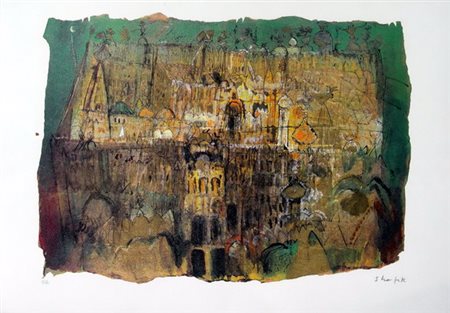 SHAFIK MEDHAT El Badari (Egitto) 1966 Senza titolo Litografia esemplare prova...