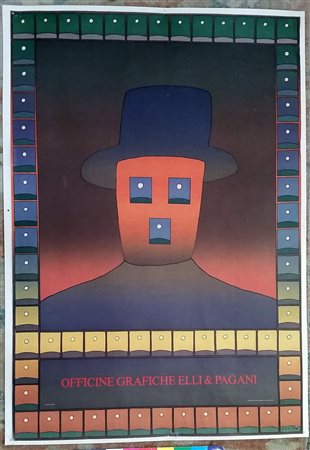 FOLON Uccle (Belgio) 1934 Senza titolo 1978 Off set su cartoncino 100,00x70,00