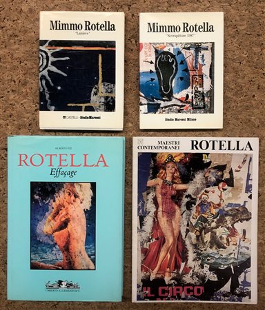 MIMMO ROTELLA - Lotto unico di 4 cataloghi
