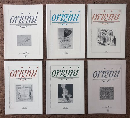 ORIGINI - QUADRIMESTRALE DI-SEGNO E POESIA E ART DOSSIER - Lotto unico di 10 numeri due periodici
