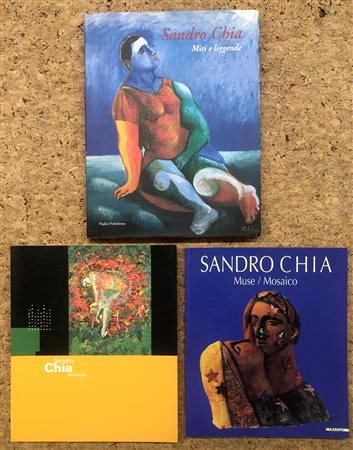 SANDRO CHIA - Lotto unico di 3 cataloghi