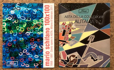 ASTE MONOGRAFICHE (COLLEZIONE ALITALIA E MARIO SCHIFANO) - Lotto unico di 2 cataloghi
