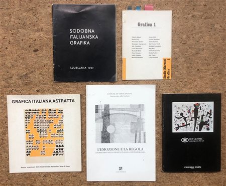 GRAFICA DEL DOPOGUERRA - Lotto unico di 5 cataloghi
