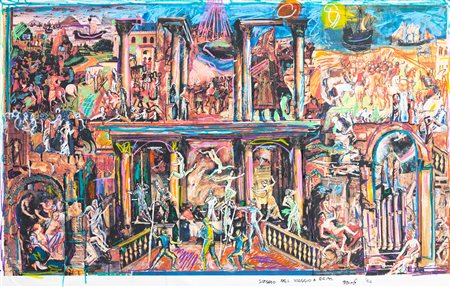 DARIO FO (1926-2016) - Sipario del viaggio a Reims, 2004