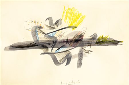 SERGIO DANGELO (1932) - Senza Titolo, 1960