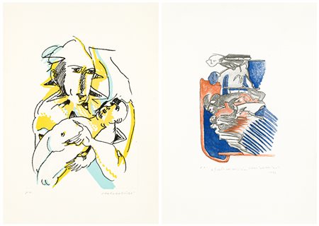 REMO BRINDISI (1918-1996) - Lotto unico composto da 2 opere grafiche