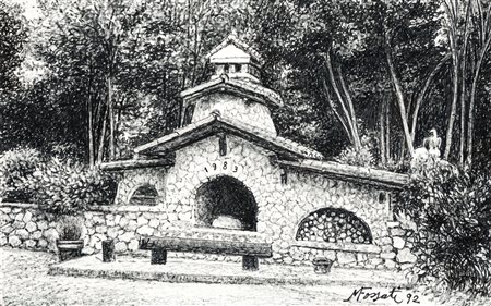 MARIO FOSSATI (1918-1999) - Val Serina. Rustico Ing. Passoni, 1992